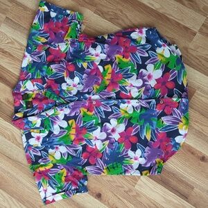 Vintage Liz Sport Button Down Hawaiian Shirt, Size M